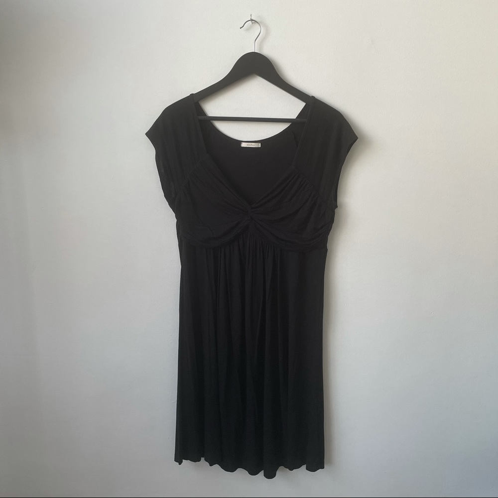 Twist Front Little Black Dress